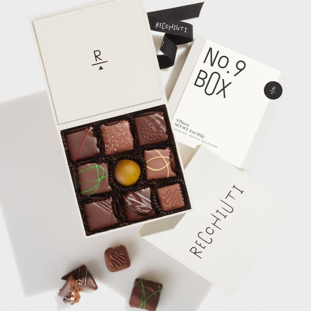 【Chocolate】 5 10 コンプリートボックスセット No. 9 Box - Luxury Chocolate Truffle Box – Recchiuti Confections