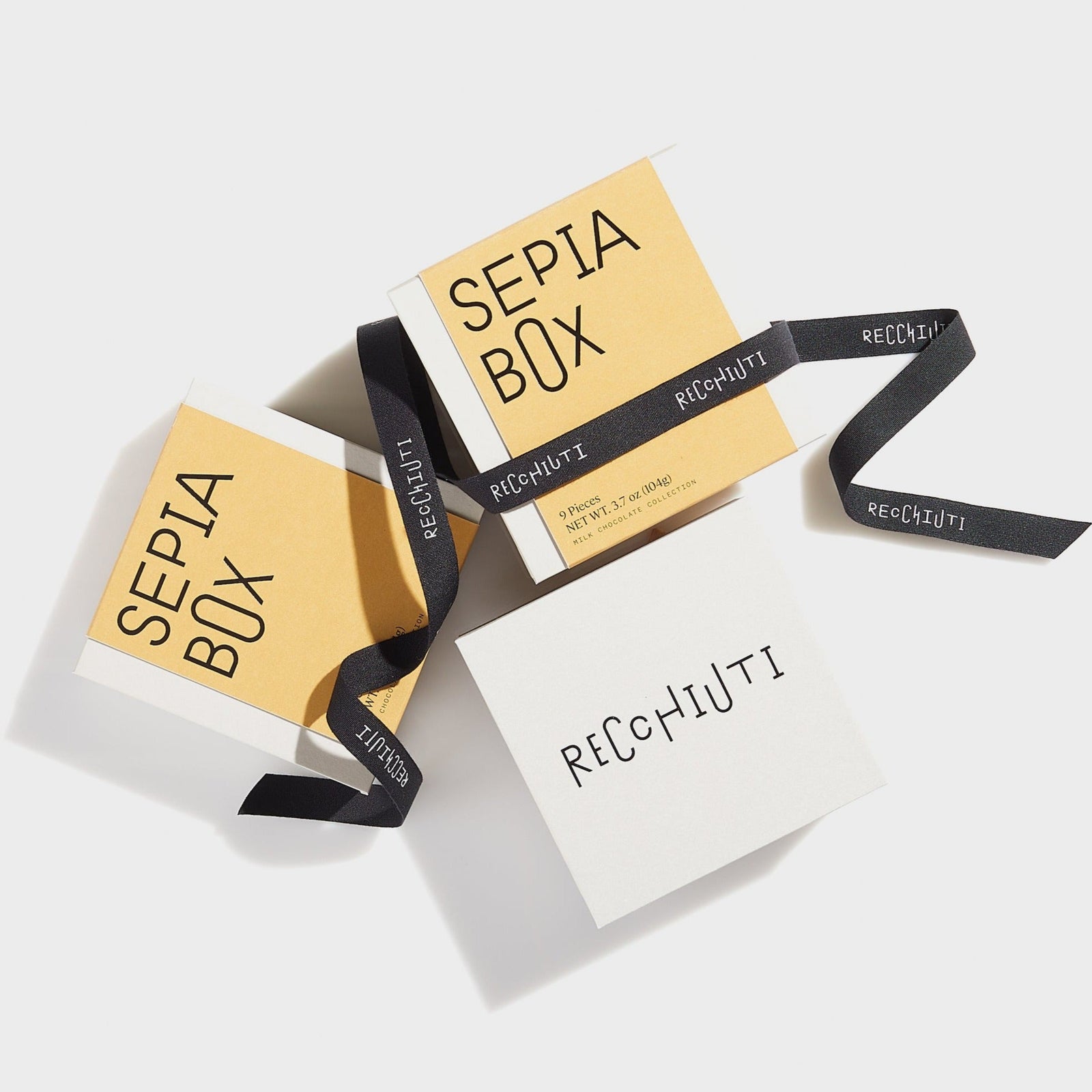 Assorted Milk Chocolate Box Sepia Box – Recchiuti Confections