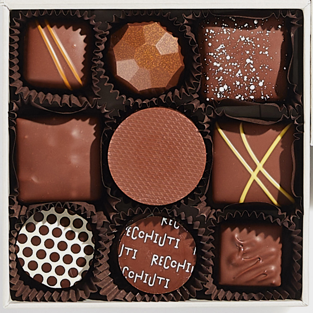 Assorted Milk Chocolate Box Sepia Box – Recchiuti Confections